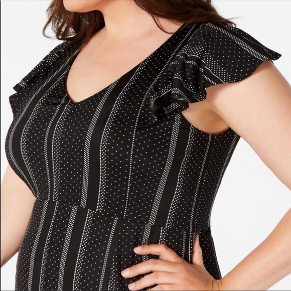 NY Collection Flutter Sleeve Jumpsuit - Picture 3 of 8